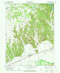 Paragon Indiana Historical topographic map, 1:24000 scale, 7.5 X 7.5 Minute, Year 1970