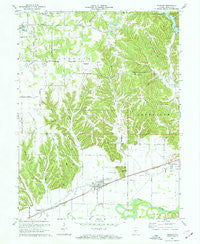 Paragon Indiana Historical topographic map, 1:24000 scale, 7.5 X 7.5 Minute, Year 1970