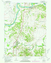 Patoka Indiana Historical topographic map, 1:24000 scale, 7.5 X 7.5 Minute, Year 1959