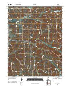 Patricksburg Indiana Historical topographic map, 1:24000 scale, 7.5 X 7.5 Minute, Year 2010