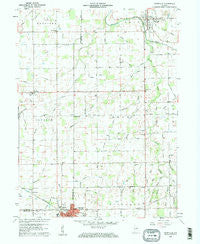 Pennville Indiana Historical topographic map, 1:24000 scale, 7.5 X 7.5 Minute, Year 1960