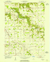 Peoria Indiana Historical topographic map, 1:24000 scale, 7.5 X 7.5 Minute, Year 1953