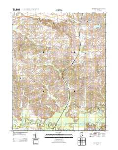 Petersburg Indiana Historical topographic map, 1:24000 scale, 7.5 X 7.5 Minute, Year 2013