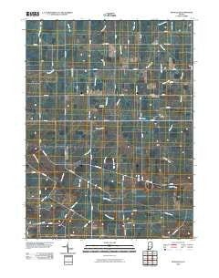 Petroleum Indiana Historical topographic map, 1:24000 scale, 7.5 X 7.5 Minute, Year 2010