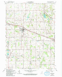 Pierceton Indiana Historical topographic map, 1:24000 scale, 7.5 X 7.5 Minute, Year 1962