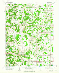 Pierceville Indiana Historical topographic map, 1:24000 scale, 7.5 X 7.5 Minute, Year 1961