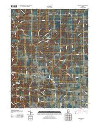 Pierceville Indiana Historical topographic map, 1:24000 scale, 7.5 X 7.5 Minute, Year 2010