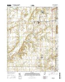 Pimento Indiana Current topographic map, 1:24000 scale, 7.5 X 7.5 Minute, Year 2016