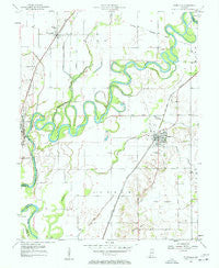 Plainville Indiana Historical topographic map, 1:24000 scale, 7.5 X 7.5 Minute, Year 1957