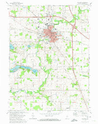 Plymouth Indiana Historical topographic map, 1:24000 scale, 7.5 X 7.5 Minute, Year 1972