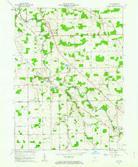 Poe Indiana Historical topographic map, 1:24000 scale, 7.5 X 7.5 Minute, Year 1962