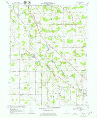 Poe Indiana Historical topographic map, 1:24000 scale, 7.5 X 7.5 Minute, Year 1962