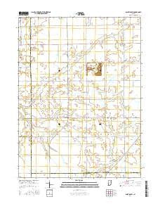 Point Isabel Indiana Current topographic map, 1:24000 scale, 7.5 X 7.5 Minute, Year 2016