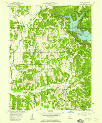 Poland Indiana Historical topographic map, 1:24000 scale, 7.5 X 7.5 Minute, Year 1957