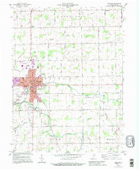 Portland Indiana Historical topographic map, 1:24000 scale, 7.5 X 7.5 Minute, Year 1992