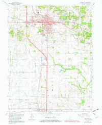 Princeton Indiana Historical topographic map, 1:24000 scale, 7.5 X 7.5 Minute, Year 1959