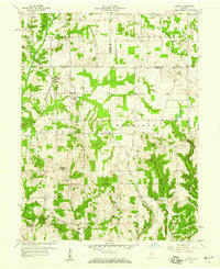 Quincy Indiana Historical topographic map, 1:24000 scale, 7.5 X 7.5 Minute, Year 1958