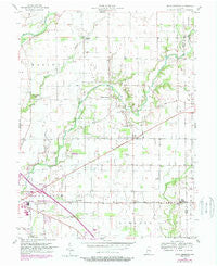 Rays Crossing Indiana Historical topographic map, 1:24000 scale, 7.5 X 7.5 Minute, Year 1956