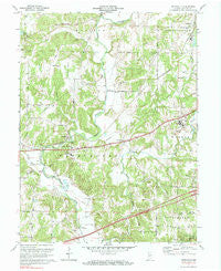 Reelsville Indiana Historical topographic map, 1:24000 scale, 7.5 X 7.5 Minute, Year 1971