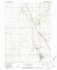 Remington Indiana Historical topographic map, 1:24000 scale, 7.5 X 7.5 Minute, Year 1963
