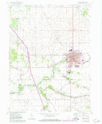 Rensselaer Indiana Historical topographic map, 1:24000 scale, 7.5 X 7.5 Minute, Year 1962