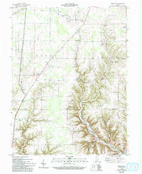 Rexville Indiana Historical topographic map, 1:24000 scale, 7.5 X 7.5 Minute, Year 1959