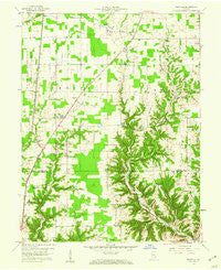 Rexville Indiana Historical topographic map, 1:24000 scale, 7.5 X 7.5 Minute, Year 1959
