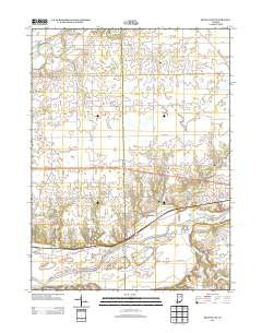 Richvalley Indiana Historical topographic map, 1:24000 scale, 7.5 X 7.5 Minute, Year 2013
