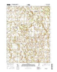 Ripley Indiana Current topographic map, 1:24000 scale, 7.5 X 7.5 Minute, Year 2016
