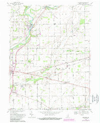 Riverwood Indiana Historical topographic map, 1:24000 scale, 7.5 X 7.5 Minute, Year 1969