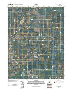 Riverwood Indiana Historical topographic map, 1:24000 scale, 7.5 X 7.5 Minute, Year 2010