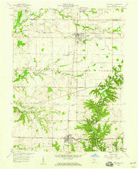 Roachdale Indiana Historical topographic map, 1:24000 scale, 7.5 X 7.5 Minute, Year 1958