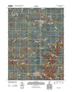 Roachdale Indiana Historical topographic map, 1:24000 scale, 7.5 X 7.5 Minute, Year 2011