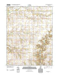 Roachdale Indiana Historical topographic map, 1:24000 scale, 7.5 X 7.5 Minute, Year 2013