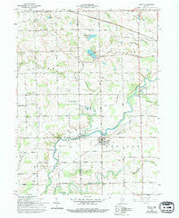 Roann Indiana Historical topographic map, 1:24000 scale, 7.5 X 7.5 Minute, Year 1961