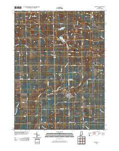 Roann Indiana Historical topographic map, 1:24000 scale, 7.5 X 7.5 Minute, Year 2010