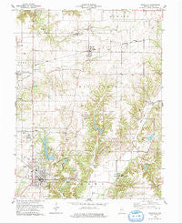 Rockville Indiana Historical topographic map, 1:24000 scale, 7.5 X 7.5 Minute, Year 1978