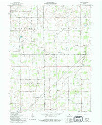 Roll Indiana Historical topographic map, 1:24000 scale, 7.5 X 7.5 Minute, Year 1962