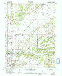Rosedale Indiana Historical topographic map, 1:24000 scale, 7.5 X 7.5 Minute, Year 1962