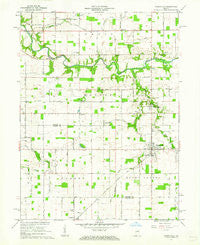 Russiaville Indiana Historical topographic map, 1:24000 scale, 7.5 X 7.5 Minute, Year 1961