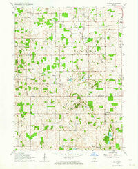 Rutland Indiana Historical topographic map, 1:24000 scale, 7.5 X 7.5 Minute, Year 1962