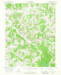 Saint Anthony Indiana Historical topographic map, 1:24000 scale, 7.5 X 7.5 Minute, Year 1955