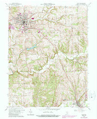 Salem Indiana Historical topographic map, 1:24000 scale, 7.5 X 7.5 Minute, Year 1963