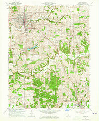 Salem Indiana Historical topographic map, 1:24000 scale, 7.5 X 7.5 Minute, Year 1963