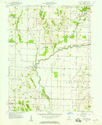 Saline City Indiana Historical topographic map, 1:24000 scale, 7.5 X 7.5 Minute, Year 1957
