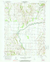 Saline City Indiana Historical topographic map, 1:24000 scale, 7.5 X 7.5 Minute, Year 1957