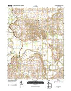 Sandy Hook Indiana Historical topographic map, 1:24000 scale, 7.5 X 7.5 Minute, Year 2013