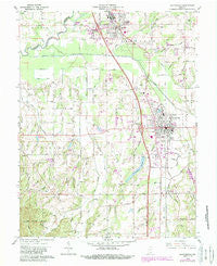 Scottsburg Indiana Historical topographic map, 1:24000 scale, 7.5 X 7.5 Minute, Year 1960