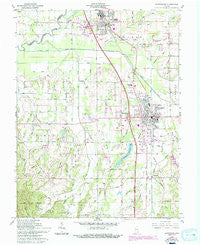 Scottsburg Indiana Historical topographic map, 1:24000 scale, 7.5 X 7.5 Minute, Year 1960