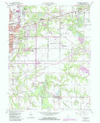 Seelyville Indiana Historical topographic map, 1:24000 scale, 7.5 X 7.5 Minute, Year 1963